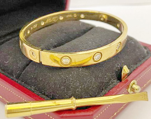 CARTIER LOVEtC 10鑚ۤ 18K M k