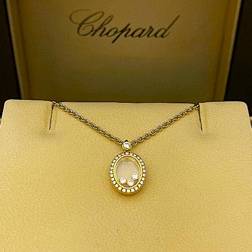 CHOPARD  18K Happy Diamonds y p pٮM k
